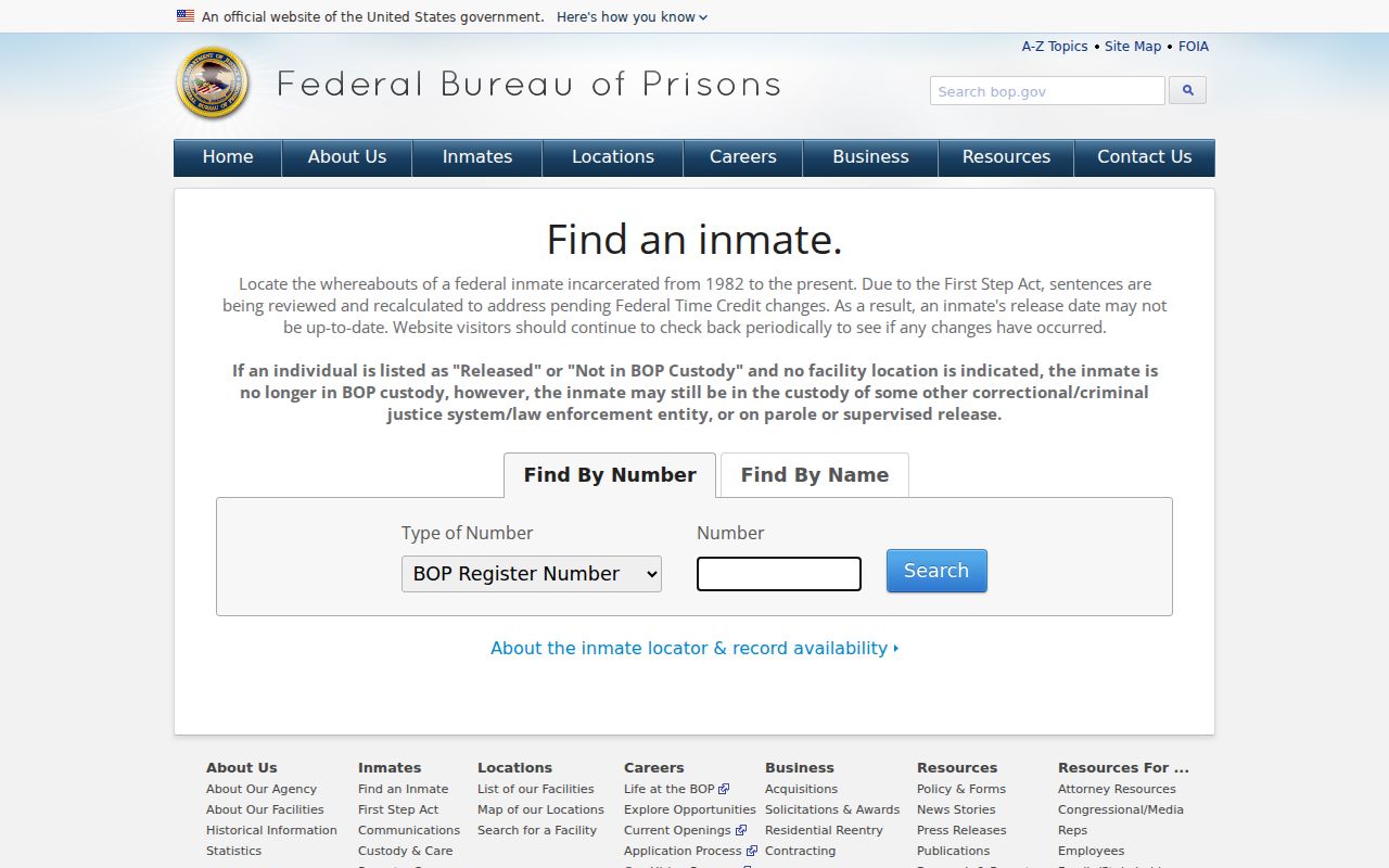 Federal custody search related to an Irion County arrest record